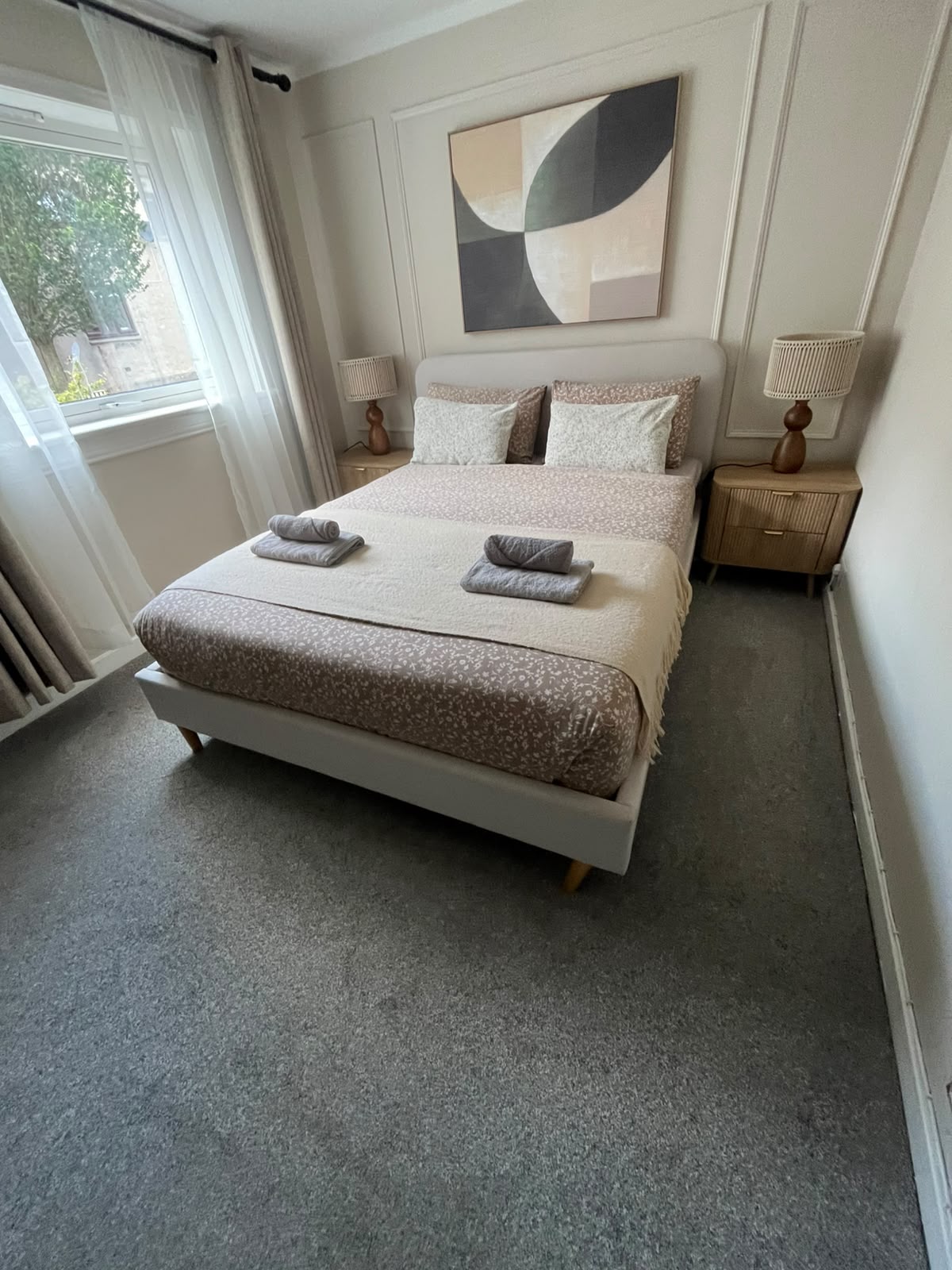 Airbnb cleaning Edinburgh — bedroom ready for guests